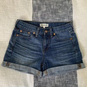 Madewell cuffed denim shorts